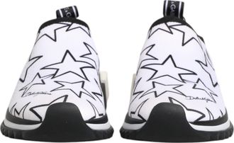 Dolce & Gabbana White Stars Sorrento Low Top Sneakers Womens Shoes (Pre-Owned)
