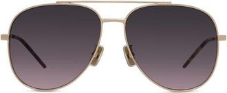 Givenchy City 58mm Gradient Pilot Sunglasses in Gold /Gradient Bordeaux at Nordstrom
