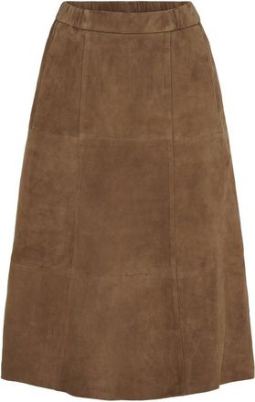 Notyz Falda de ante Casablanca - Skirts - Mujer - Marr&oacute;n - S