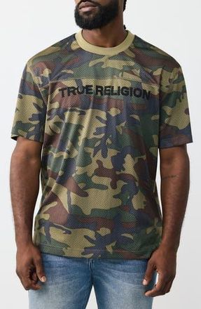 True Religion Sport Mesh Tee in Camo at Nordstrom Rack, Size Medium