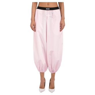Msgm Tapered Trousers, female, Pink, Size: M Tapered Trousers
