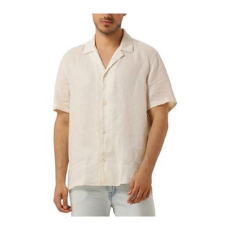 Drykorn Casual overhemd Bijan_2 126004 - Heren - Korte mouwen Overhemden - Beige - S - Linnen - Overhemden