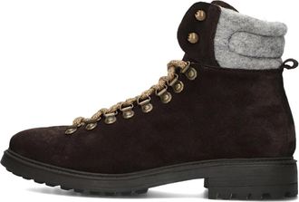 Stefano Lauran Bruine leren herenlaarzen 1562 - Heren - Veterlaarzen - Bruin - 40 EU - Leer - Schoenen