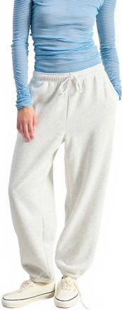 American Vintage Baptown Relaxed Joggers In Heather Grey