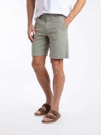 Weird Fish Charleston Textured Chino Shorts in Woodland Sage at Nordstrom, Size 32 X 11