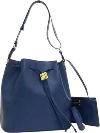 Ferragamo Pre-owned Bucket Bags, female, Blue, Size: ONE SIZE Pre-owned Shoulder bag