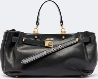 Balenciaga Fan Small leather top-handle bag