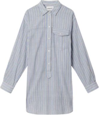Isabel Marant Kleedjes, Dames, Blauw, S, Loriane Overhemdjurk