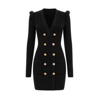 Elisabetta Franchi Dresses - female - Elisabetta Franchi - Knitted Dresses - Black - L - Dresses