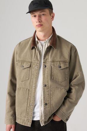 Levi's Munroe Trucker Jacket - Hombre - 2XL - Verde / Capers
