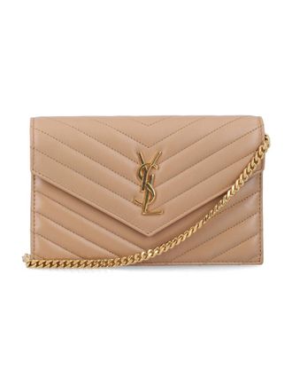 Saint Laurent Natural Cassandre Crossbody Bag