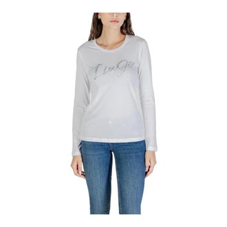 Liu Jo Stijlvolle Longsleeve Gebreide Top - Dames - Longsleeves - Wit - M - Tops