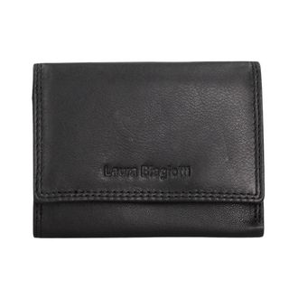 Laura Biagiotti Cartera Compacta de Cuero - Accessories - Mujer - Negro - ONE SIZE