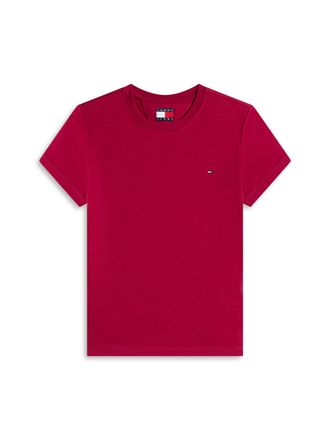 Tommy Jeans TJW SLIM C-NECK TEE mit Logo-Stickerei