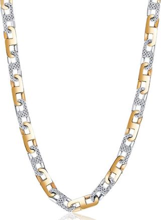 Pompeii3 Mens 14k Gold (108gram) or Platinum (203gram) 8.5mm Diamond Chain Necklace 20