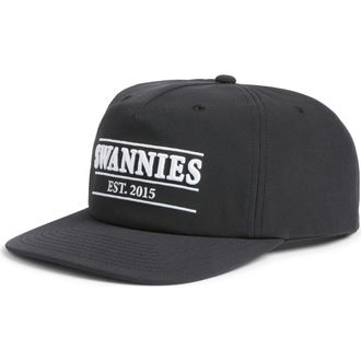 Swannies Charlie Cotton Baseball Cap in Black at Nordstrom Rack