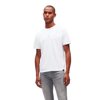 7 For All Mankind Tops, Heren, Wit, XL, Denim, Big Seven Logo Tee