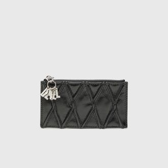 Diesel Card holder in quilted naplak leather - Card cases - Woman - Black