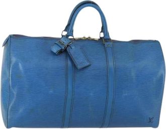 Louis Vuitton Pre-owned Weekend Bags, female, Blue, Size: ONE SIZE Pre-owned Vintage Boston Bag