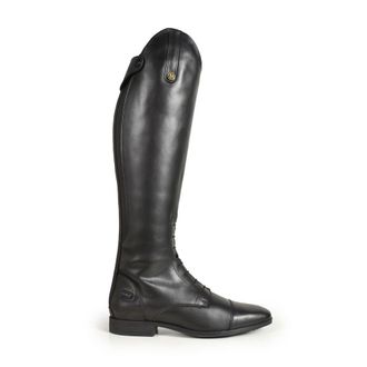 Brogini Unisex Albareto Faux Leather Wide Yard Boots voor volwassenen (Zwart)