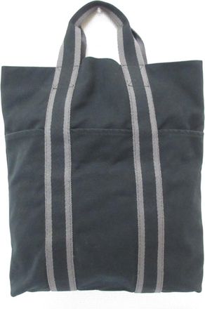 Hermès Fourre Tout Black Canvas Tote Bag (Pre-Owned)