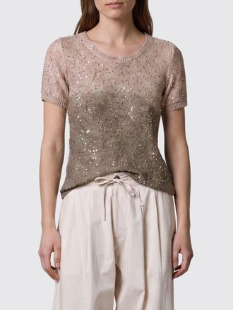 Roberto Collina Maglia in cotone con paillettes