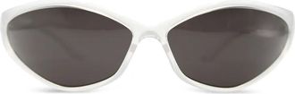 Balenciaga 90s oval-frame sunglasses - White