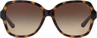 A|X Armani Exchange Occhiali da sole squadrati con effetto tartarugato - Marrone