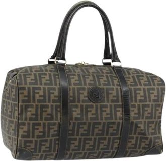 Fendi Pre-owned Weekend Bags, female, Brown, Size: ONE SIZE Pre-owned Plastic Weekend Bag