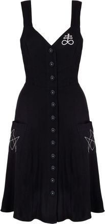 Hell Bunny Destroya Knee Dress Black