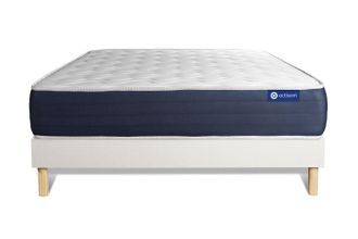 Actisom Actisom - Somier Blanco + Colch&oacute;n Con L&aacute;tex Y Espuma Viscoel&aacute;stica 180 X 200