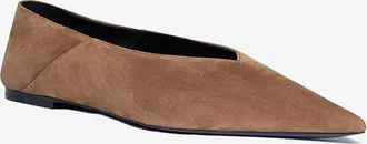 Saint Laurent Wildledermokassins mit spitzer Kappe Nour