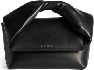 J.W.Anderson Midi Twister Leather Handbag in Black at Nordstrom