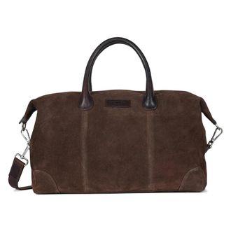 Howard London Milo Suede Weekend Bag - Heren - Weekendtassen - Bruin - ONE Size - Leer - Tassen