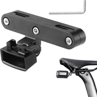 OEM Soporte Para Luz Trasera De Bicicleta - Montaje En Sill&iacute;n - Mayor Visibilidad - Incluye Llave De Montaje - 8,4 X 3,1 Cm - Negro