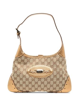 Gucci 2016-2025 GG Canvas Punch shoulder bag - Brown