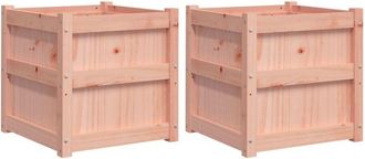 vidaXL Garden Planters 2 pcs Solid Wood Douglas Vidaxl