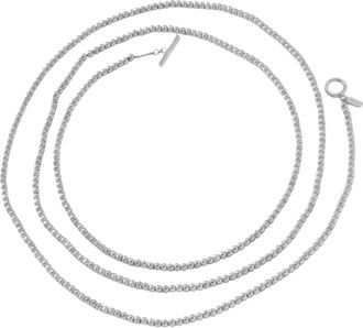 Dansk Copenhagen Audora Lange Ketting - Dames - Accessoires - Grijs - Maat: ONE Size Satijn