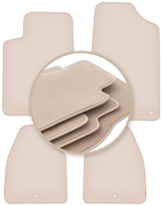 OEM Alfombrillas Premium Beige Para: Peugeot 607 Berlina 1999-2010