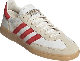adidas Gender Inclusive Handball Spezial Sneaker in Core White/Scarlet/Gum at Nordstrom, Size 12.5 Womens