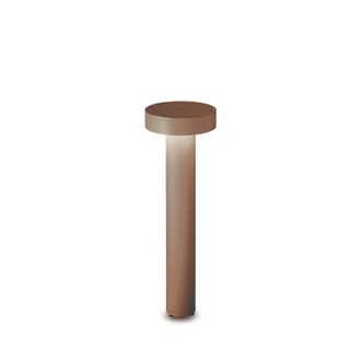 Netlighting Tesla 4 Light 60cm Outdoor Bollard Coffee IP44 in Brown