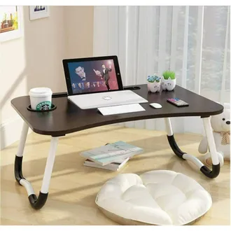 Trade Shop Trade Shop - Tavolino Pieghevole Vassoio Scrivania 60x40x28 Cm Tavolo Per Computer Portatile