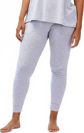 Under The Canopy Organic Tapered Jogger In Light Gray