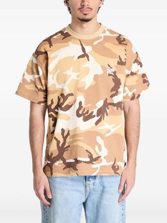Patta Woodland T-shirt met camouflageprint - Beige