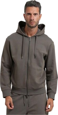 A|X Armani Exchange Sudadera con Cremallera Completa - Sweatshirts & Hoodies - Hombre - Gris - 2XL