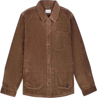 Nowadays Corduroy Overshirt - Heren - Casual Overhemden - Bruin - L - Overhemden