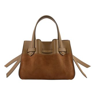 Pourchet Tassen, Dames, Bruin, ONE Size, Leer, Blossom Daim