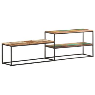 vidaXL Vidaxl - Mueble De Tv De Madera Maciza Reciclada 180x30x50 Cm