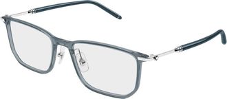 Montblanc Square Optical Frame - Heren - Brillen - Grijs - 54 MM - Accessoires