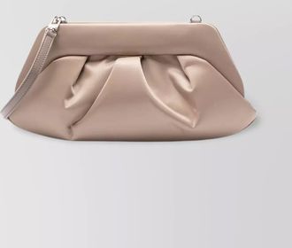 Themoir&egrave; pleated satin clutch bag